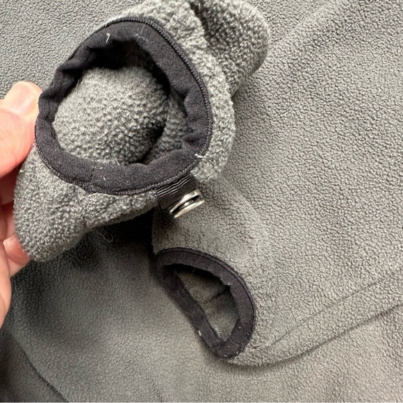 The North Face Fleece Jacket Zippered Fleece Grey & Yellow Size 5 - Picture 16 of 16